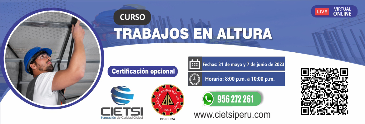 CURSO TRABAJOS EN ALTURA 2023